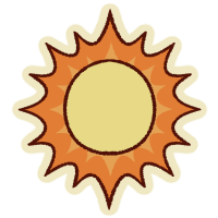 Sun Sticker