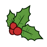 Holly Sticker