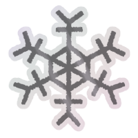 Foil Snowflake Sticker