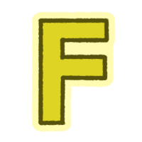 F Sticker