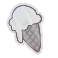 Foil Ice Cream Sticker