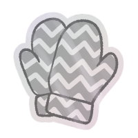 Foil Mittens Sticker