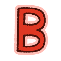 B Sticker