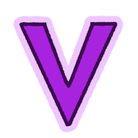 V Sticker